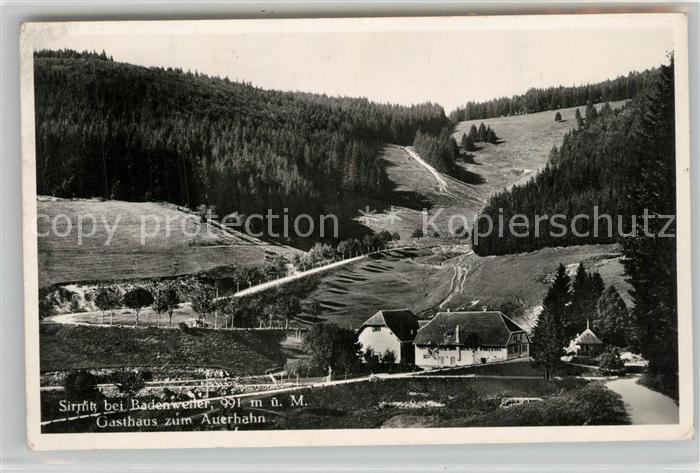 Sirnitz Badenweiler Gasthaus zum Auerhahn