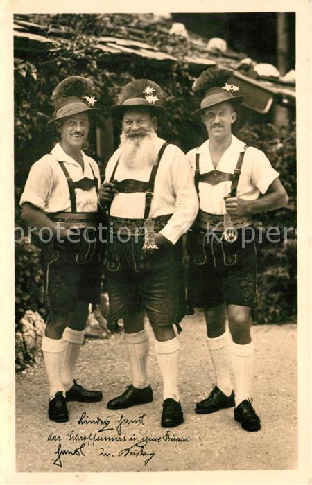 Bad Reichenhall Bergwirtshaus Enzianbrennerei Zum Schroffen Bayerische Trachten