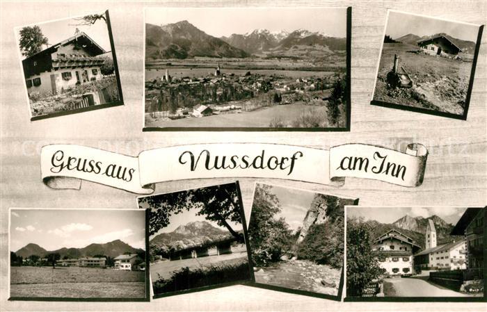 Nussdorf Inn Landschaftspanorama Inntal Ortsmotive Alpen