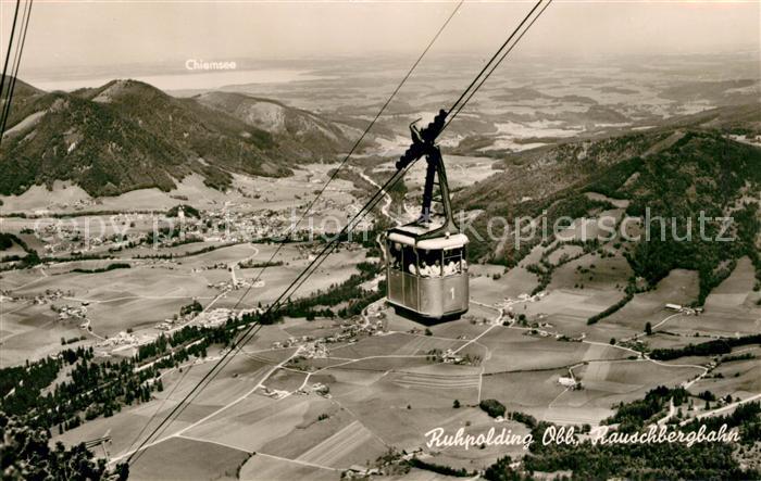 Ruhpolding Bayern Rauschbergbahn Chiemgauer Alpen Fernsicht zum Chiemsee