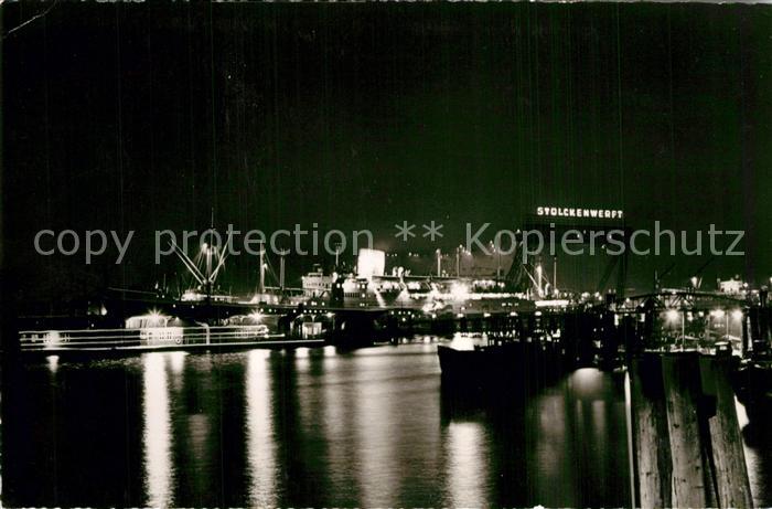 HAMBURG  CITY Hafen bei Nacht