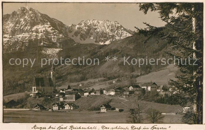 Anger Chiemgau Ortsansicht mit Kirche Alpen