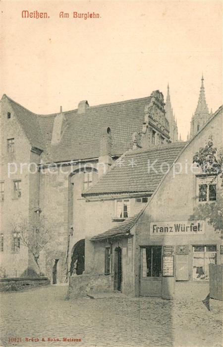 Meissen Elbe Sachsen Am Burglehn