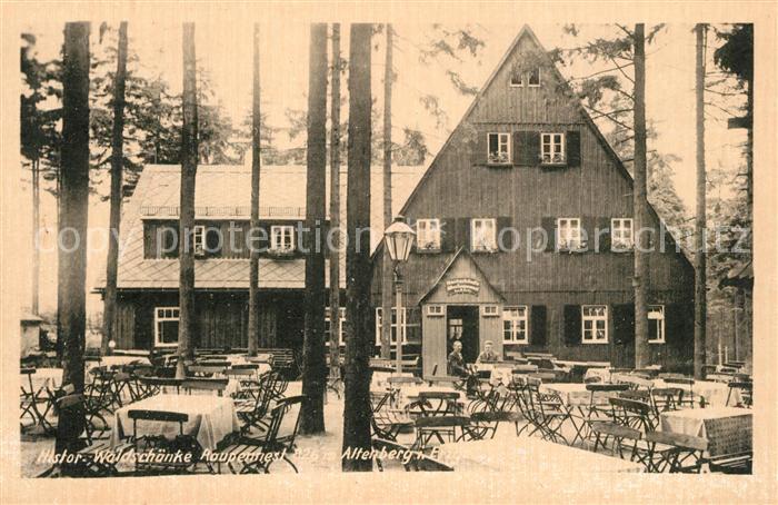 Altenberg Erzgebirge Waldschaenke Altes Raupennest altenberg