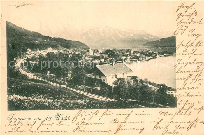 Tegernsee Bayern Panorama Blick von der Wacht Alpen