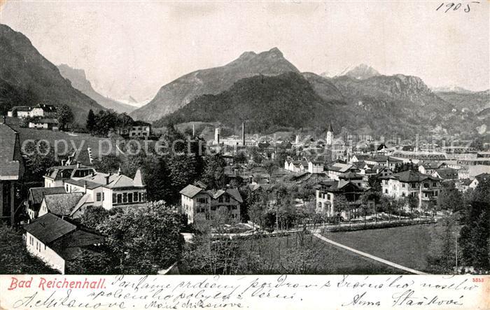 Bad Reichenhall Gesamtansicht mit Alpenpanorama
