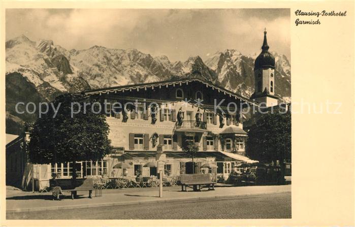 GARMISCH-PARTENKIRCHEN Bayern Clausing Posthotel Alpenblick