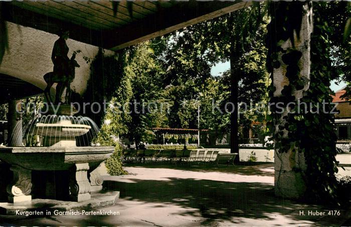 GARMISCH-PARTENKIRCHEN Bayern Kurgarten Huber Karte Nr 4176