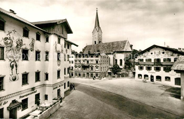 Holzkirchen Oberbayern Marktplatz Hotel Gasthof Kirche