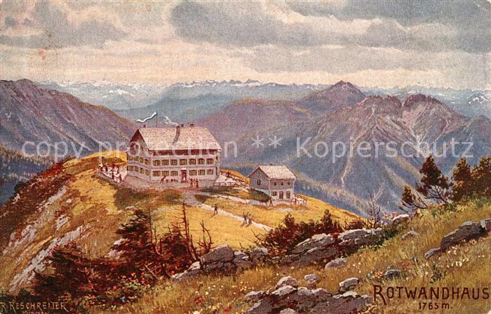 Neuhaus Schliersee Rotwandhaus Alpenpanorama Kuensterkarte