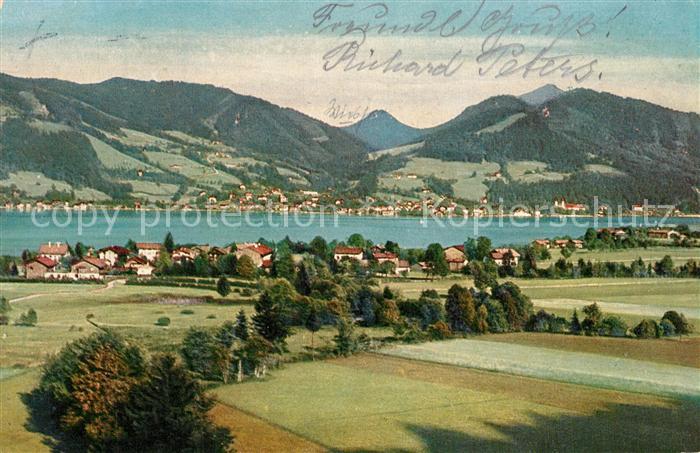 Bad Wiessee Panorama Tegernsee Alpen