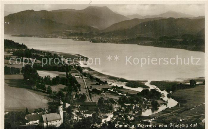 Gmund Tegernsee Fliegeraufnahme