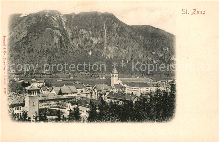 St Zeno Bad Reichenhall Teilansicht mit Kloster Alpen