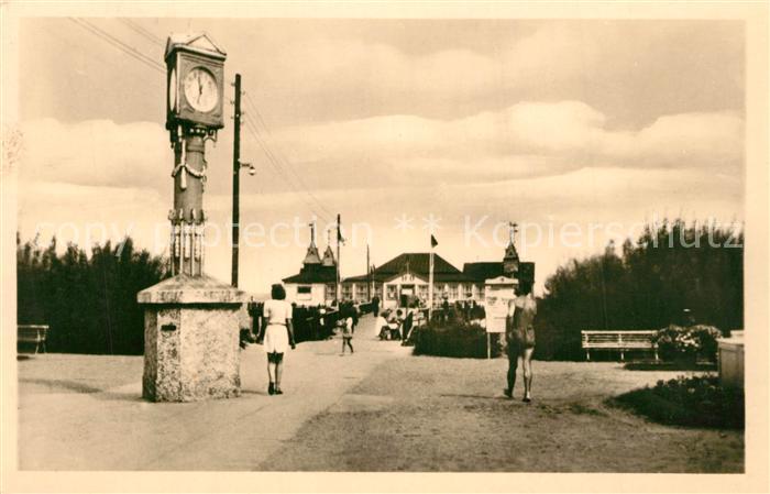 Ahlbeck Ostseebad Stranduhr Seebruecke