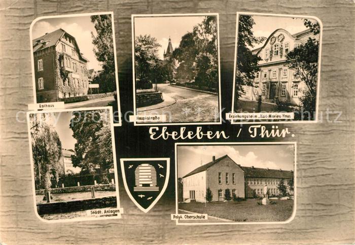 Ebeleben Thueringen Rathaus Hauptstrasse Erziehungsheim Karl Marien Haus Staedti