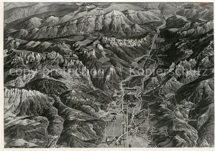 Aschau Chiemgau und Umgebung Alpen aus der Vogelperspektive