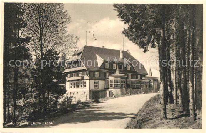 Forbach Baden Hoehenhotel Rote Lache