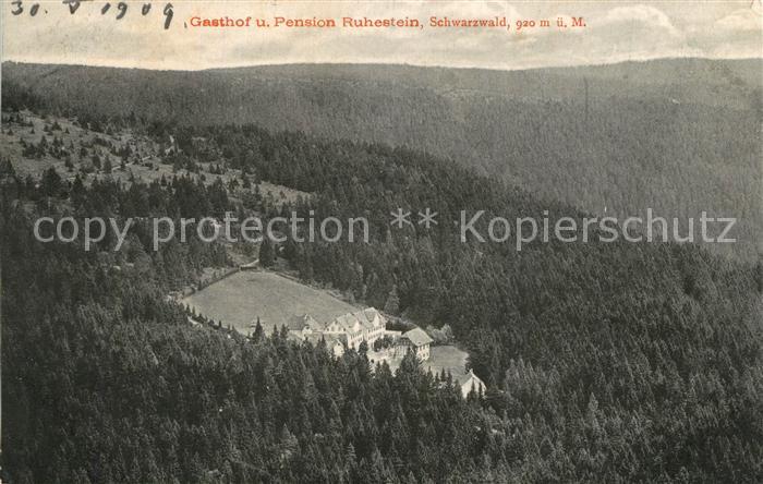 Ruhestein Baiersbronn BW Gasthof Pension Fliegeraufnahme