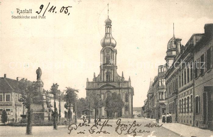 Rastatt Stadtkirche Post