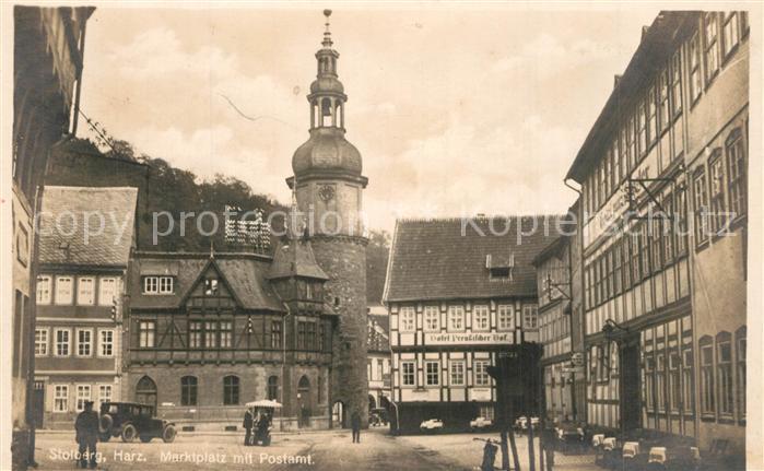 Stolberg Harz Marktplatz Postamt