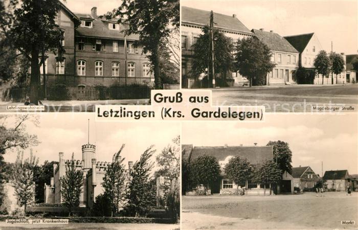 Letzlingen Lehrlingswohnheim Magdeburger Strasse Jagdschloss Markt