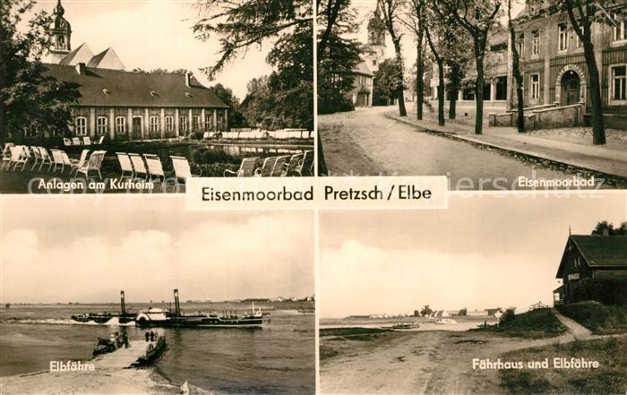 Pretzsch Elbe Kurheim Anlagen Eisenmoorbad Elbfaehre Faehrhaus