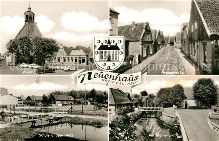 Neuenhaus Markt Hauptstrasse Schule Sportplatz Muehlengraben