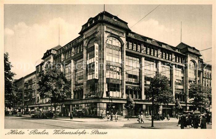 BERLIN  CITY Hertie Wilmersdorfer Strasse Kaufhaus fuer Alle