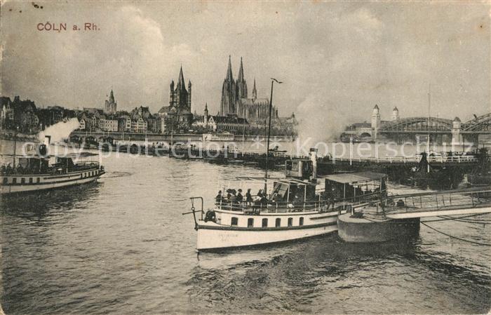 Coeln Rhein Hafen Dom