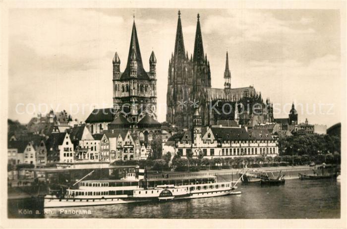 Koeln Rhein Panorama Dom