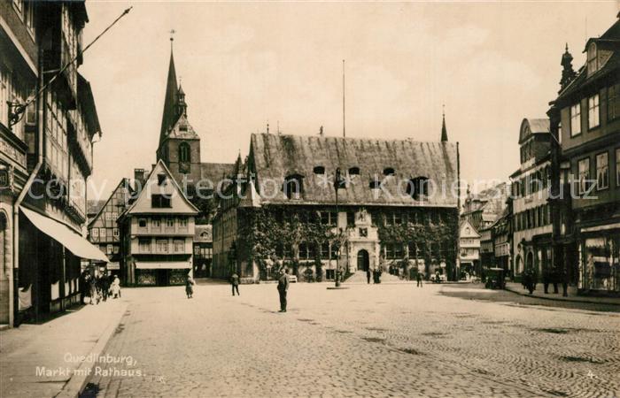 Quedlinburg Harz Markt Rathaus
