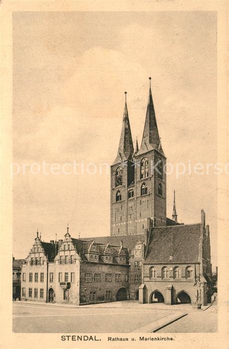 Stendal Rathaus Marienkirche