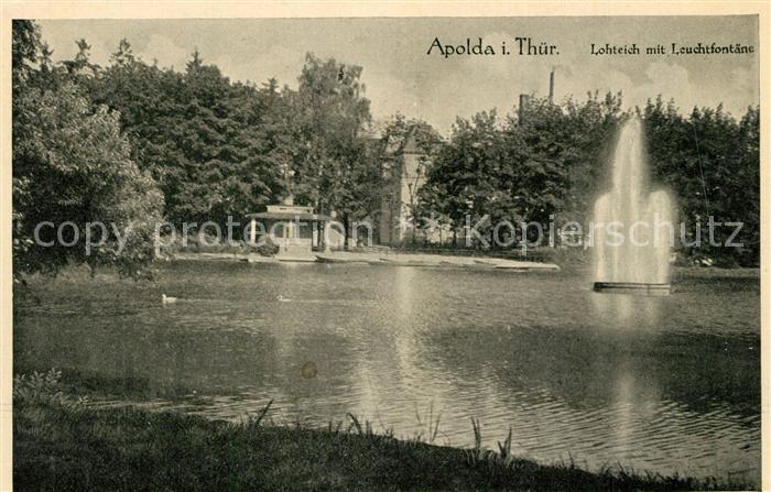 Apolda Lohteich Leuchtfontaene