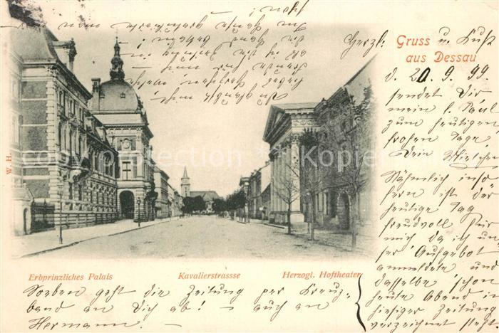 Dessau-Rosslau Erbprinzliches Palais Kavalierstrasse Herzogliches Hoftheater