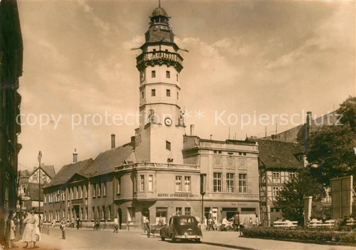Salzwedel Strasse der Jugend Hotel Schwarzer Adler Turm altes Rathaus