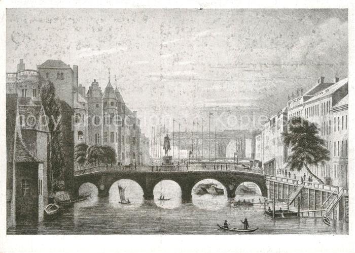 BERLIN  CITY Die lange Bruecke nach Zeichnung von Hintze