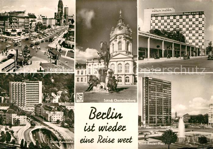 BERLIN  CITY Kurfuerstendamm Hilton Hotel Schloss Charlottenburg