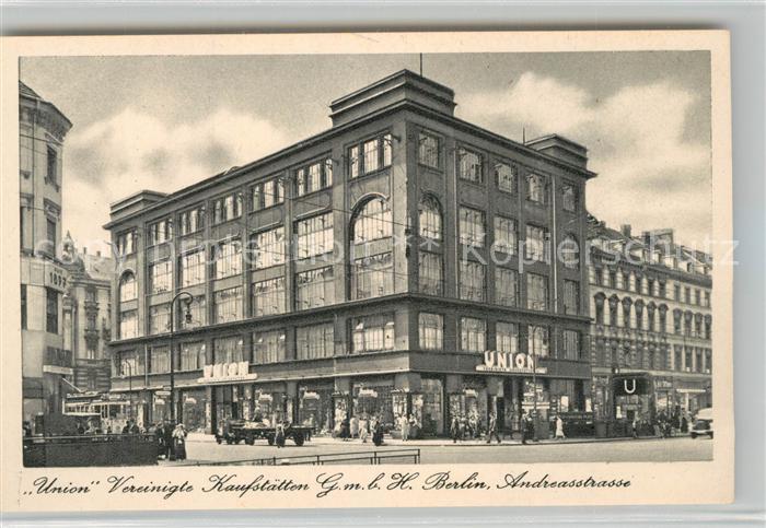 BERLIN  CITY Union Vereinigte Kaufstaetten Andreasstrasse