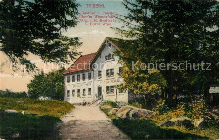 Triberg Schwarzwald Gasthof Pension ?berm Wasserfall E. Dorer Wwe