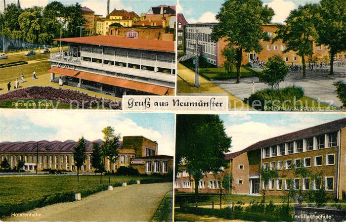 Neumuenster Schleswig-Holstein Schwimmhalle Textilfachschule Holstenhalle