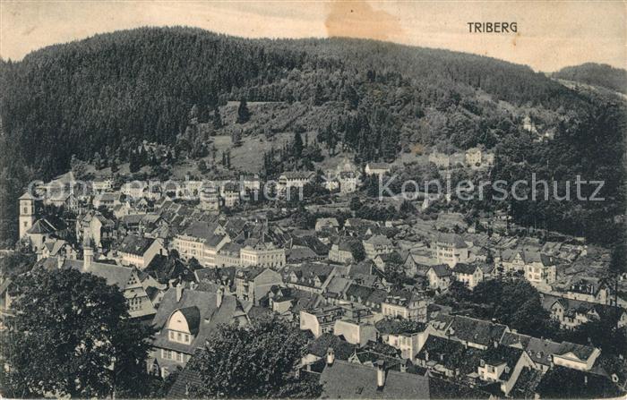 Triberg Schwarzwald Fliegeraufnahme