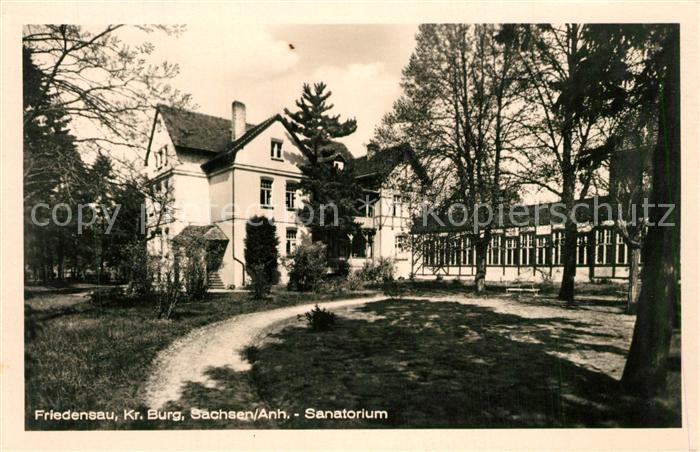 Friedensau Kreis Burg Sanatorium