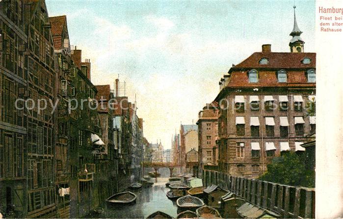 HAMBURG CITY Fleet am alten Rathaus