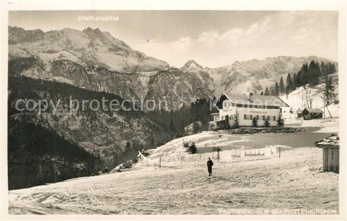 Partnachalm mit Dreithorspitze