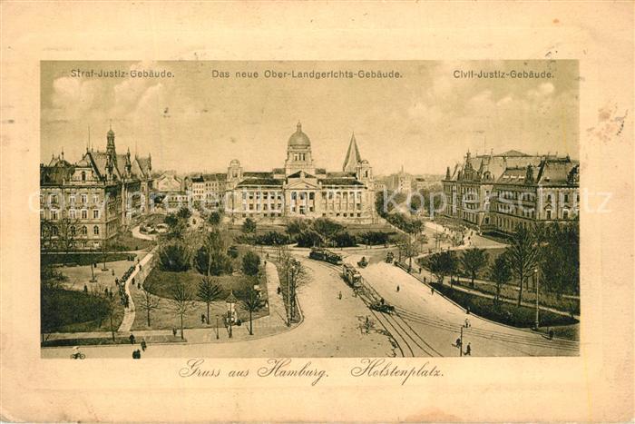 HAMBURG CITY Holstenplatz Straf-Justiz-Geb?ude Ober-Landesgericht-Geb?ude