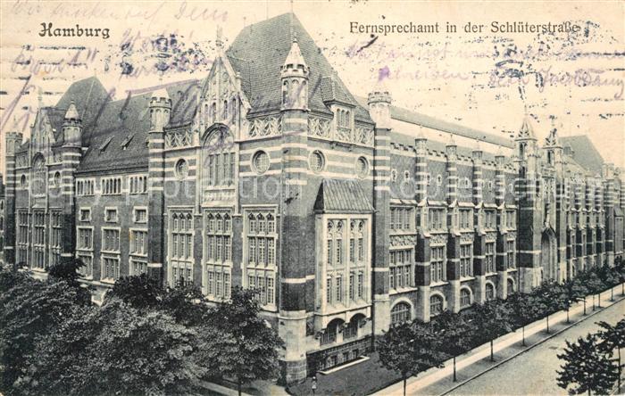 HAMBURG CITY Fernsprechamt in der Schl?terstrasse