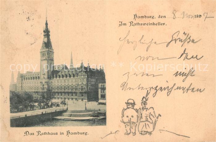 HAMBURG  CITY Rathaus Rathsweinkeller