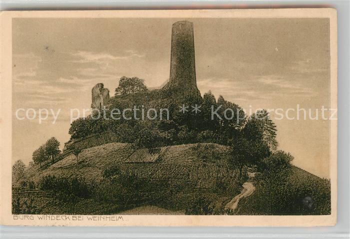 Weinheim Bergstrasse Burg Windeck