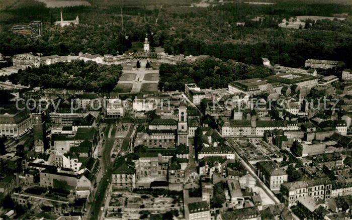 Karlsruhe Baden Fliegeraufnahme Schloss