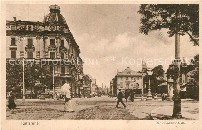 Karlsruhe Baden Karl Friedrich Strasse